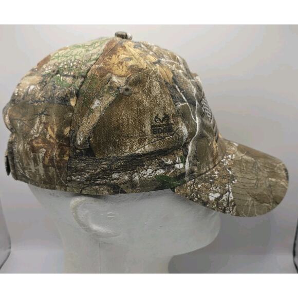 Outdoor Cap Strapback Cap Realtree Edge Camouflage USA Flag Camo Hunting Hat - Picture 5 of 10